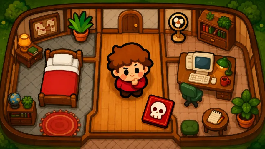 Murder Next Door board art